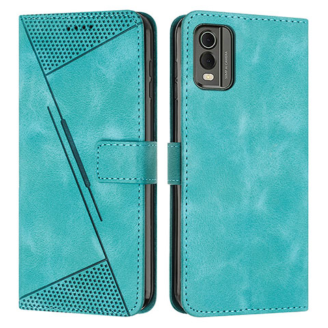 Funda de Cuero Cartera con Soporte Carcasa Y07X para Nokia C210 Verde