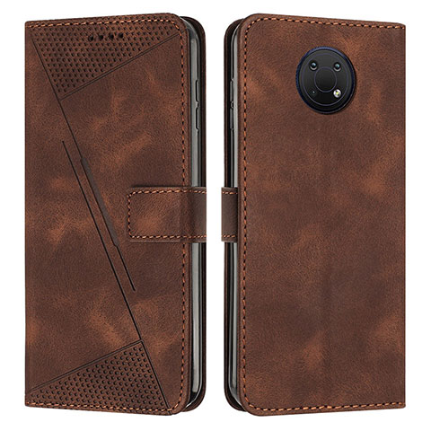 Funda de Cuero Cartera con Soporte Carcasa Y07X para Nokia G10 Marron