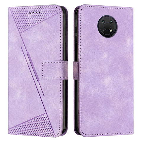 Funda de Cuero Cartera con Soporte Carcasa Y07X para Nokia G10 Morado