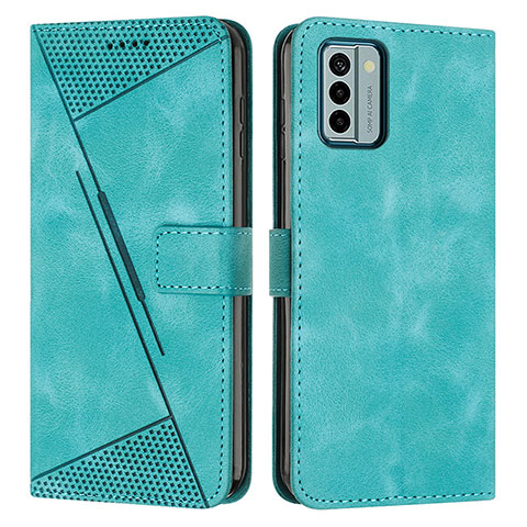 Funda de Cuero Cartera con Soporte Carcasa Y07X para Nokia G22 Verde