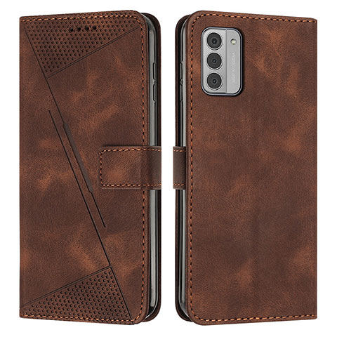 Funda de Cuero Cartera con Soporte Carcasa Y07X para Nokia G310 5G Marron