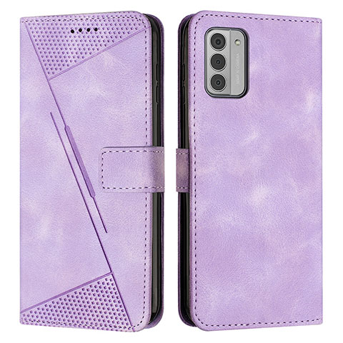 Funda de Cuero Cartera con Soporte Carcasa Y07X para Nokia G42 5G Morado