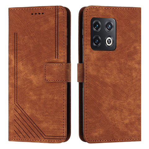 Funda de Cuero Cartera con Soporte Carcasa Y07X para OnePlus 10 Pro 5G Marron