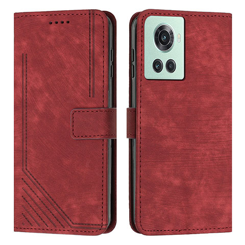 Funda de Cuero Cartera con Soporte Carcasa Y07X para OnePlus Ace 5G Rojo