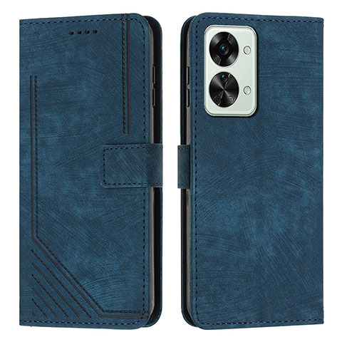 Funda de Cuero Cartera con Soporte Carcasa Y07X para OnePlus Nord 2T 5G Azul