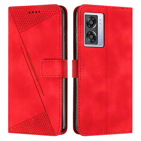 Funda de Cuero Cartera con Soporte Carcasa Y07X para OnePlus Nord N300 5G Rojo