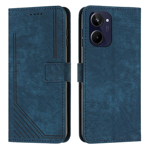 Funda de Cuero Cartera con Soporte Carcasa Y07X para Realme 10 4G Azul