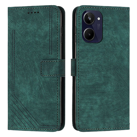 Funda de Cuero Cartera con Soporte Carcasa Y07X para Realme 10 4G Verde