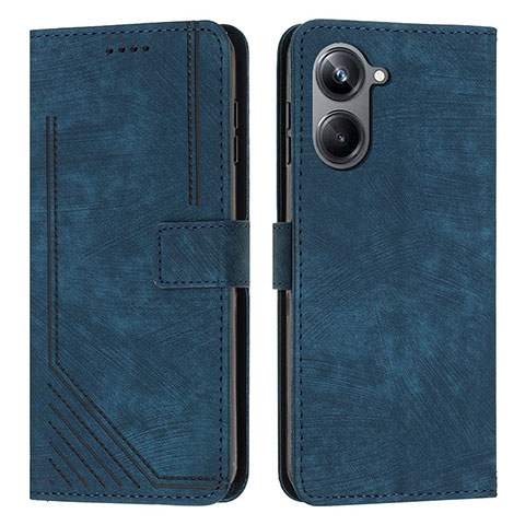 Funda de Cuero Cartera con Soporte Carcasa Y07X para Realme 10 Pro 5G Azul