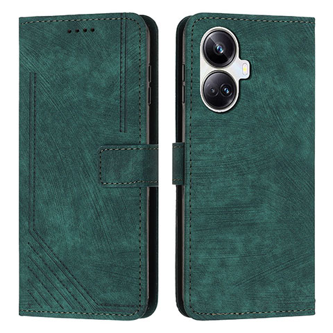 Funda de Cuero Cartera con Soporte Carcasa Y07X para Realme 10 Pro+ Plus 5G Verde