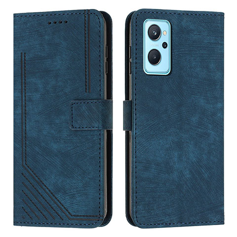 Funda de Cuero Cartera con Soporte Carcasa Y07X para Realme 10T 5G Azul