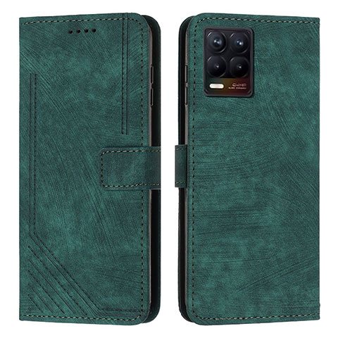 Funda de Cuero Cartera con Soporte Carcasa Y07X para Realme 8 4G Verde