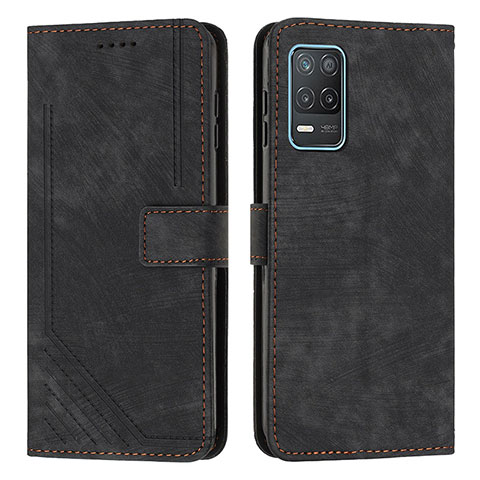 Funda de Cuero Cartera con Soporte Carcasa Y07X para Realme 8s 5G Negro