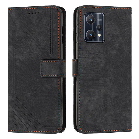 Funda de Cuero Cartera con Soporte Carcasa Y07X para Realme 9 Pro 5G Negro