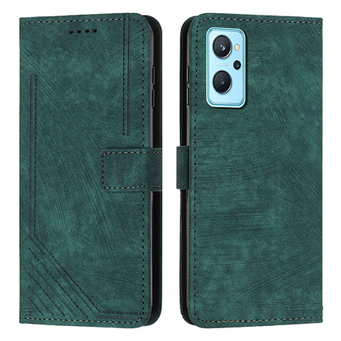 Funda de Cuero Cartera con Soporte Carcasa Y07X para Realme 9i 5G Verde