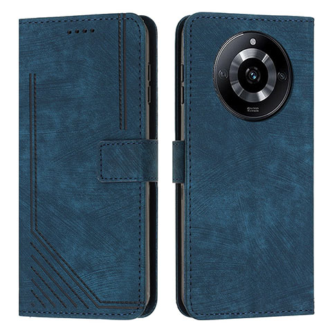 Funda de Cuero Cartera con Soporte Carcasa Y07X para Realme Narzo 60 Pro 5G Azul