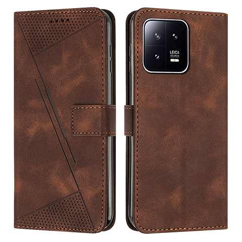 Funda de Cuero Cartera con Soporte Carcasa Y07X para Xiaomi Mi 13 5G Marron