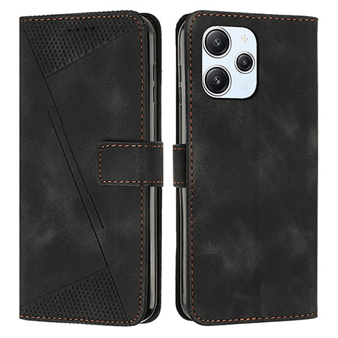 Funda de Cuero Cartera con Soporte Carcasa Y07X para Xiaomi Redmi 12 4G Negro