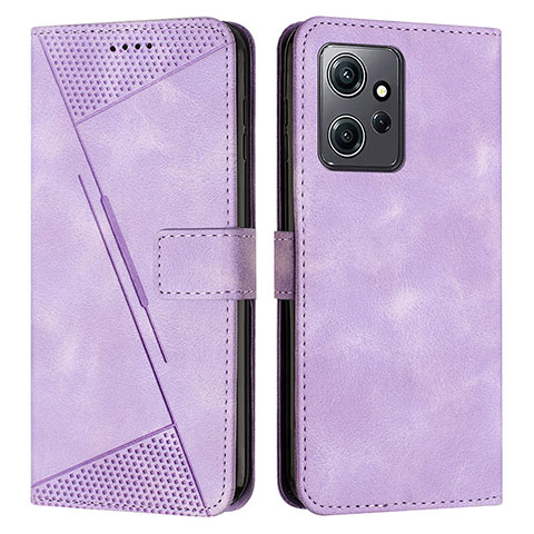 Funda de Cuero Cartera con Soporte Carcasa Y07X para Xiaomi Redmi Note 12 4G Morado