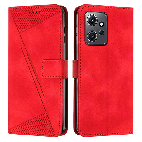 Funda de Cuero Cartera con Soporte Carcasa Y07X para Xiaomi Redmi Note 12 4G Rojo