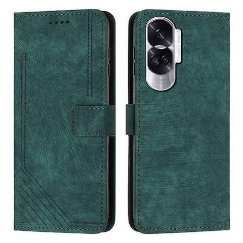 Funda de Cuero Cartera con Soporte Carcasa Y08X para Huawei Honor 90 Lite 5G Verde