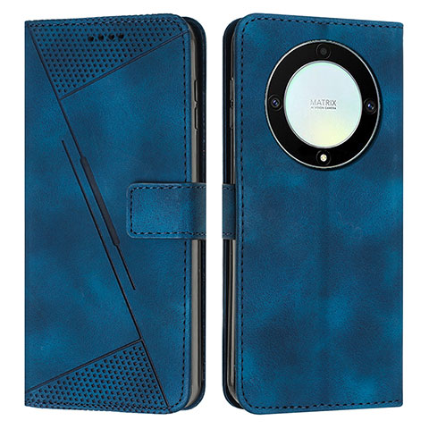 Funda de Cuero Cartera con Soporte Carcasa Y08X para Huawei Honor Magic5 Lite 5G Azul