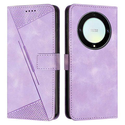 Funda de Cuero Cartera con Soporte Carcasa Y08X para Huawei Honor Magic5 Lite 5G Morado