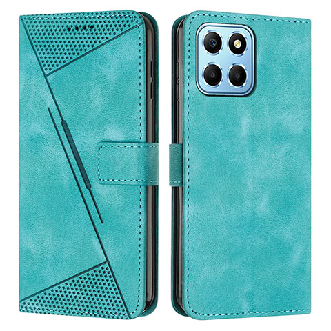 Funda de Cuero Cartera con Soporte Carcasa Y08X para Huawei Honor X8 5G Verde