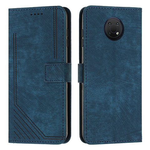 Funda de Cuero Cartera con Soporte Carcasa Y08X para Nokia G10 Azul