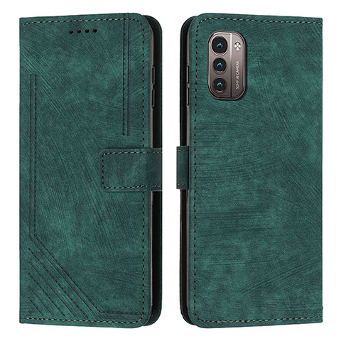 Funda de Cuero Cartera con Soporte Carcasa Y08X para Nokia G21 Verde