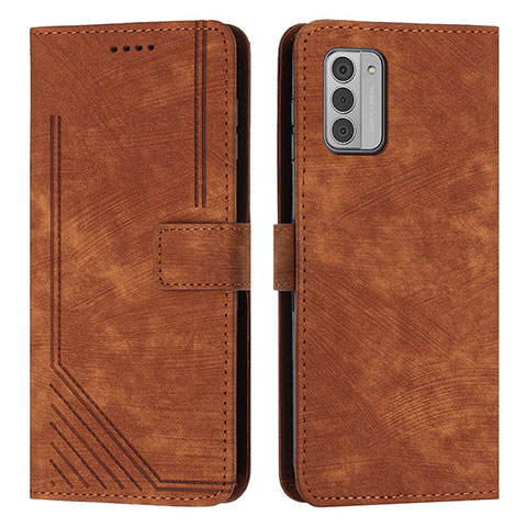 Funda de Cuero Cartera con Soporte Carcasa Y08X para Nokia G42 5G Marron