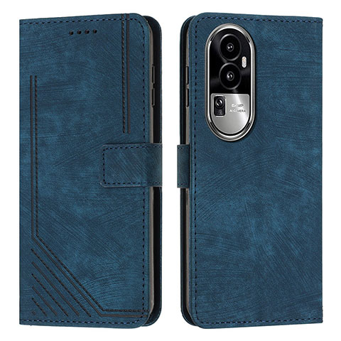 Funda de Cuero Cartera con Soporte Carcasa Y08X para Oppo Reno10 Pro+ Plus 5G Azul