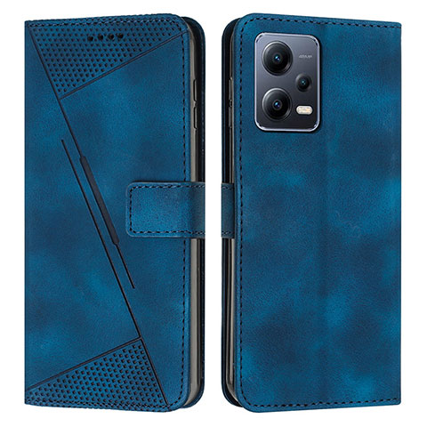 Funda de Cuero Cartera con Soporte Carcasa Y08X para Xiaomi Redmi Note 12 Explorer Azul