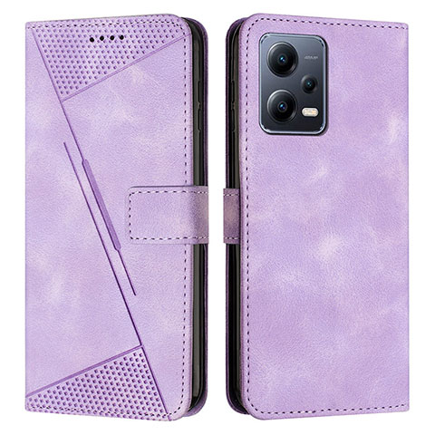 Funda de Cuero Cartera con Soporte Carcasa Y08X para Xiaomi Redmi Note 12 Explorer Morado