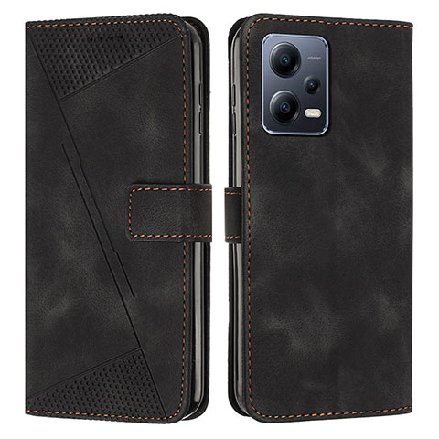 Funda de Cuero Cartera con Soporte Carcasa Y08X para Xiaomi Redmi Note 12 Explorer Negro