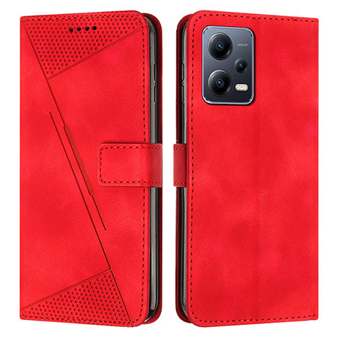 Funda de Cuero Cartera con Soporte Carcasa Y08X para Xiaomi Redmi Note 12 Explorer Rojo