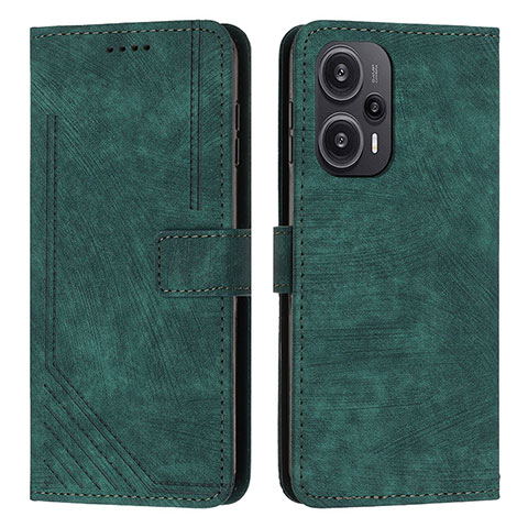 Funda de Cuero Cartera con Soporte Carcasa Y08X para Xiaomi Redmi Note 12 Turbo 5G Verde