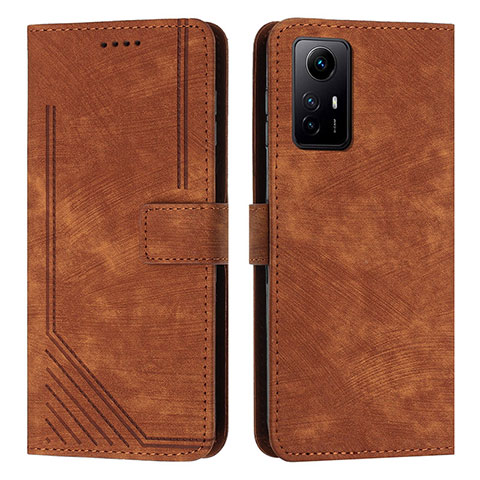 Funda de Cuero Cartera con Soporte Carcasa Y08X para Xiaomi Redmi Note 12S Marron