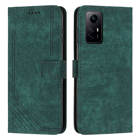 Funda de Cuero Cartera con Soporte Carcasa Y08X para Xiaomi Redmi Note 12S Verde