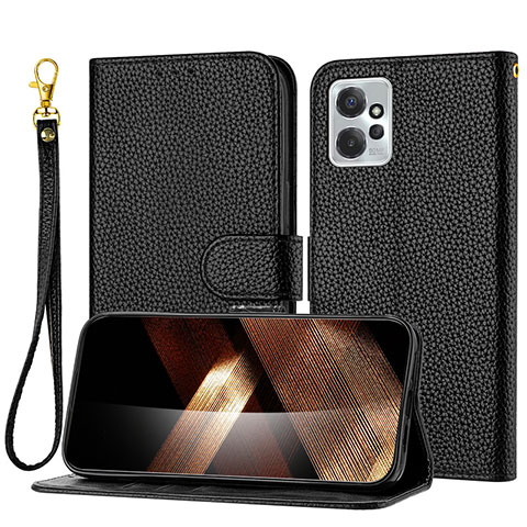 Funda de Cuero Cartera con Soporte Carcasa Y09X para Motorola Moto G Power 5G (2023) Negro