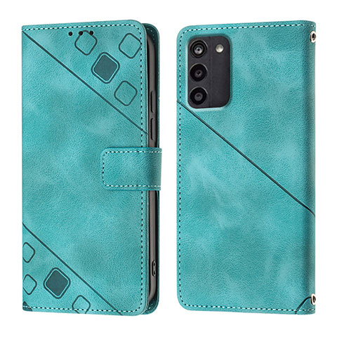 Funda de Cuero Cartera con Soporte Carcasa YB1 para Nokia G100 Verde