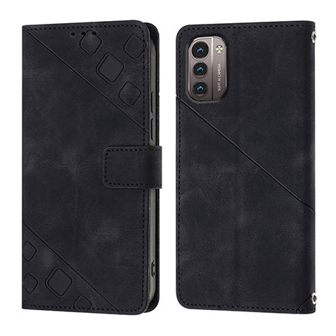 Funda de Cuero Cartera con Soporte Carcasa YB1 para Nokia G11 Negro