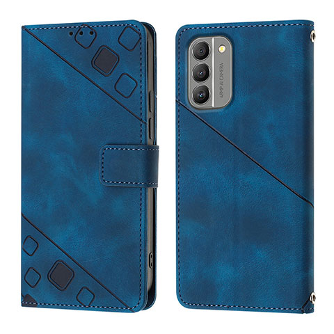 Funda de Cuero Cartera con Soporte Carcasa YB1 para Nokia G400 5G Azul