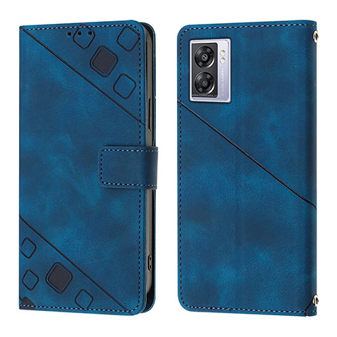 Funda de Cuero Cartera con Soporte Carcasa YB1 para OnePlus Nord N300 5G Azul