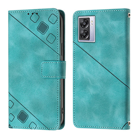 Funda de Cuero Cartera con Soporte Carcasa YB1 para OnePlus Nord N300 5G Verde