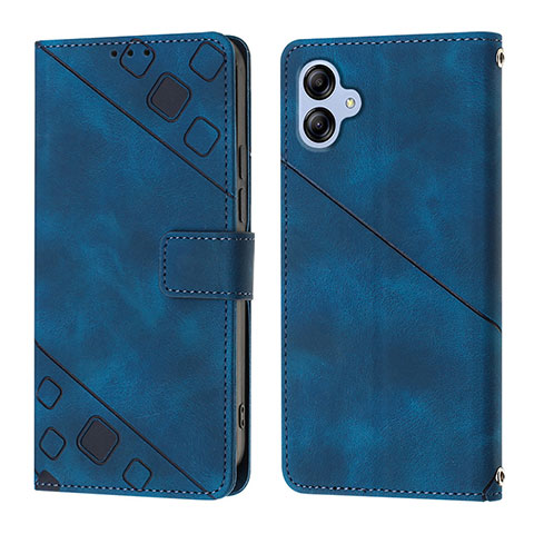 Funda de Cuero Cartera con Soporte Carcasa YB1 para Samsung Galaxy A04E Azul