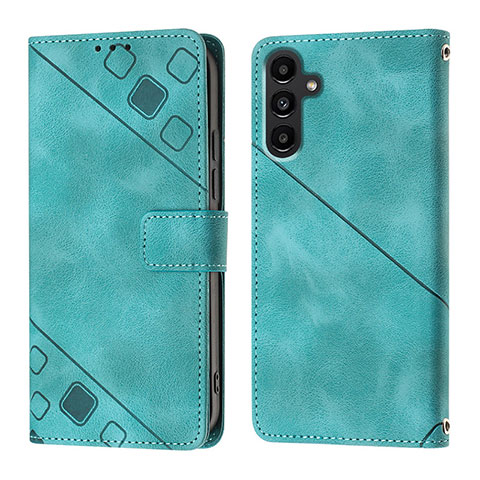 Funda de Cuero Cartera con Soporte Carcasa YB1 para Samsung Galaxy A04s Verde