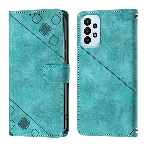 Funda de Cuero Cartera con Soporte Carcasa YB1 para Samsung Galaxy A23 5G Verde