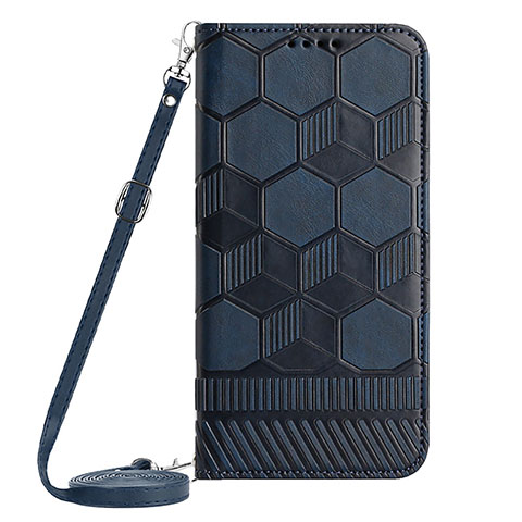 Funda de Cuero Cartera con Soporte Carcasa YB1 para Samsung Galaxy A54 5G Azul