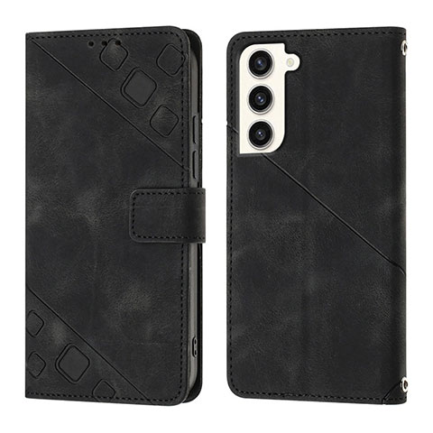 Funda de Cuero Cartera con Soporte Carcasa YB1 para Samsung Galaxy S23 5G Negro